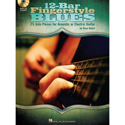 RUBIN DAVE 12-BAR FINGERSTYLE BLUES + AUDIO TRACKS - GUITAR TAB