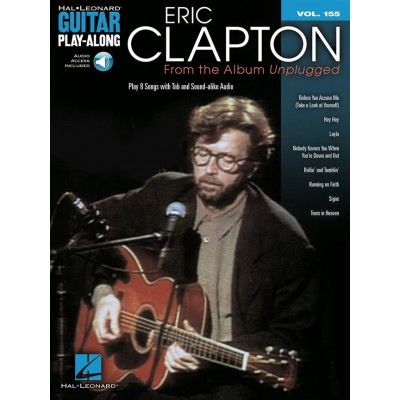 HAL LEONARD GUITAR PLAY ALONG VOL.155 - ERIC CLAPTON - UNPLUGGED