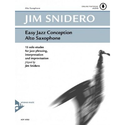 SNIDERO JIM - EASY JAZZ CONCEPTION SAX ALTO + ONLINE MATERIAL AUDIO