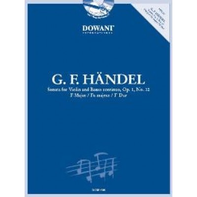 HANDEL G.F. - SONATA OP.1 N°12 - VIOLON & PIANO + CD