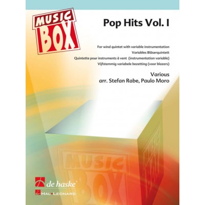 DEHASKE MUSIC BOX - POP HITS VOL.1 - QUINTETTE POUR INSTRUMENTS A VENT (INSTRUMENTATION VARIABLE)