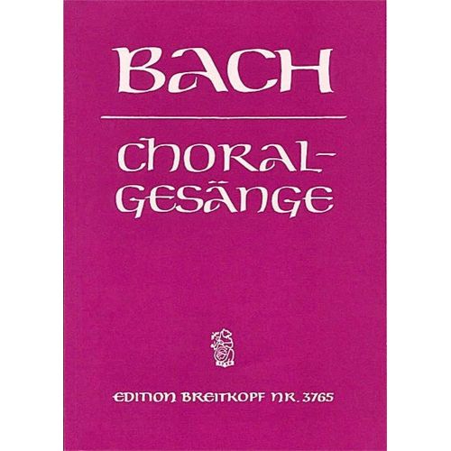  Bach J.s. - 389 Choralgesange - Choeur, Piano