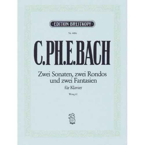 Bach Carl Philipp Emanuel - Die 6 Sammlungen, Heft 6 Wq 61 - Piano