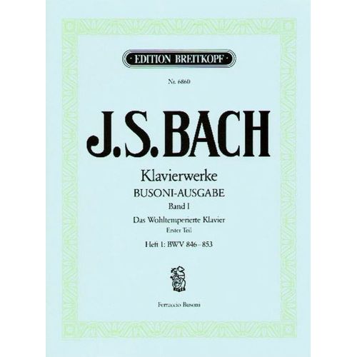  Bach Johann Sebastian - Wohltemperiertes Klavier I/1 - Piano