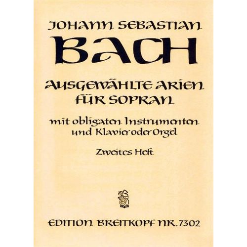  Bach J.s. - Ausgewahlte Arien Fur Sopran 2