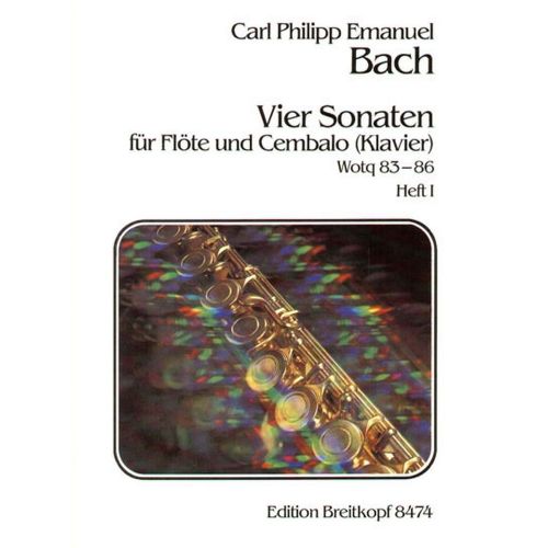 BACH C.P.E. - VIER SONATEN, HEFT 1 WQ 83,84