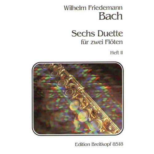 EDITION BREITKOPF Bach W.F. - 6 Duos 2 Flutes Vol.2
