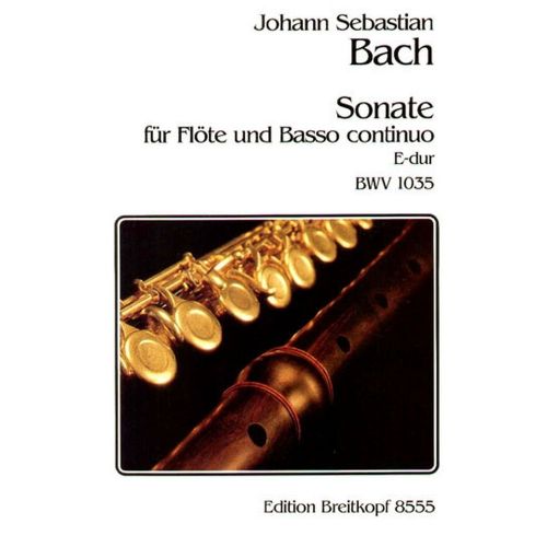 BACH J.S. - SONATE E-DUR BWV 1035 - FLUTE, BASSE CONTINUE