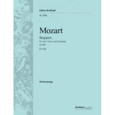 MOZART W.A. - REQUIEM EN DO MINEUR KV 626 - CHANT, CHOEUR, PIANO