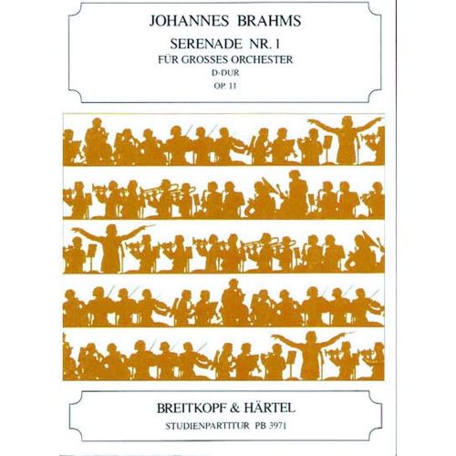 EDITION BREITKOPF BRAHMS JOHANNES - SERENADE NR. 1 D-DUR OP. 11 - ORCHESTRA