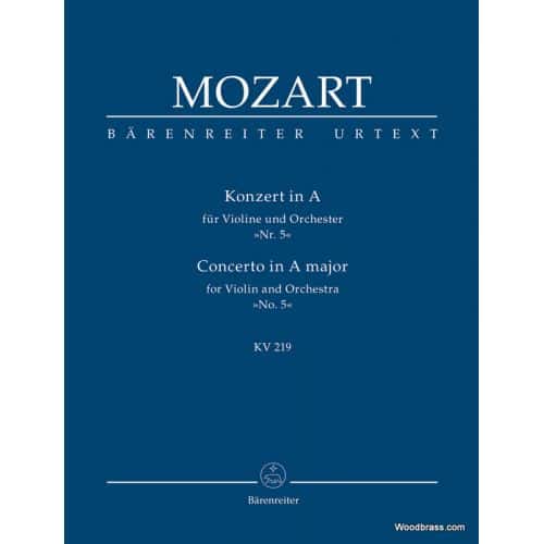  Mozart W.a. - Concerto For Violin And Orchestra N5 A Major Kv 219 - Score