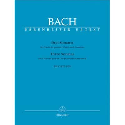 BACH JS - DREI SONATEN FUR VIOLA DA GAMBA