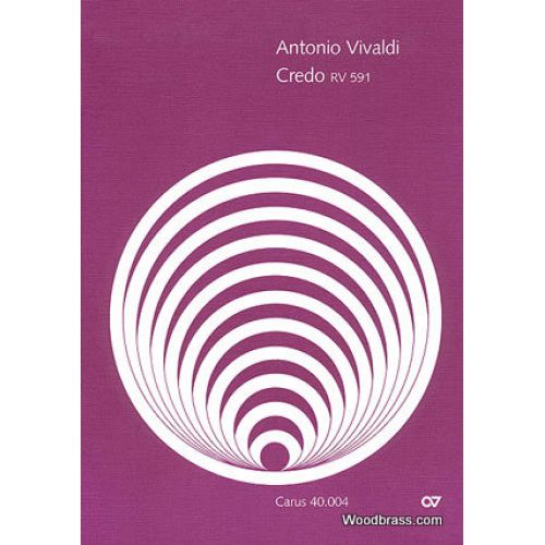 CARUS VIVALDI A. - CREDO RV 591 - ALTO 