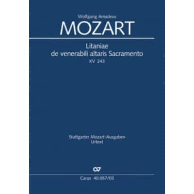  Mozart W.a. - Litaniae De Venerabili Altaris Sacramento Kv 243 - Reduction Piano
