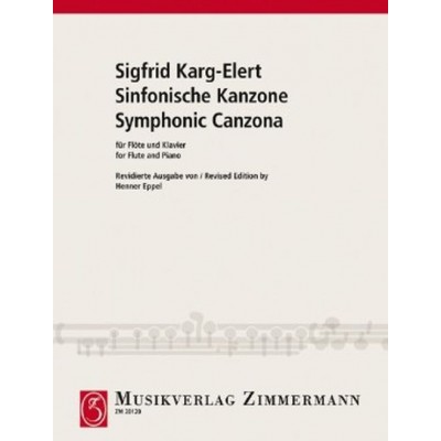 KARG-ELERT S. - SYMPHONIC CANZONA - FLUTE & PIANO