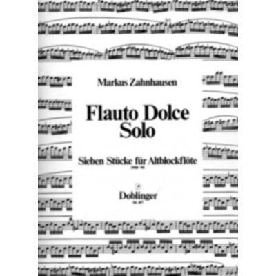  Zahnhausen Markus - Flauto Dolce Solo 