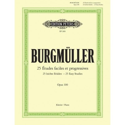 BURGMULLER - 25 ETUDES FACILES OP.100 - PIANO