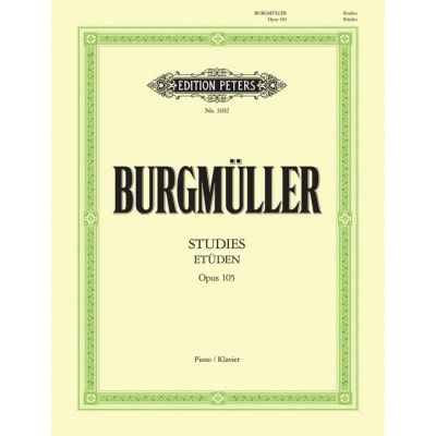 BURGMULLER - 12 ETUDES BRILLANTES ET MELODIQUES OP.105 - PIANO