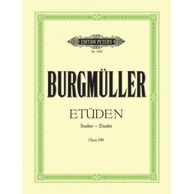 BURGMULLER - ETUDES CARACTERISTIQUES (18) OP.109 - PIANO