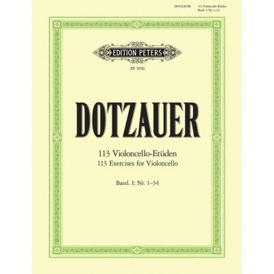 DOTZAUER FRIEDRICH - 113 EXERCICES VOL.1 (N° 1-34) - VIOLONCELLE