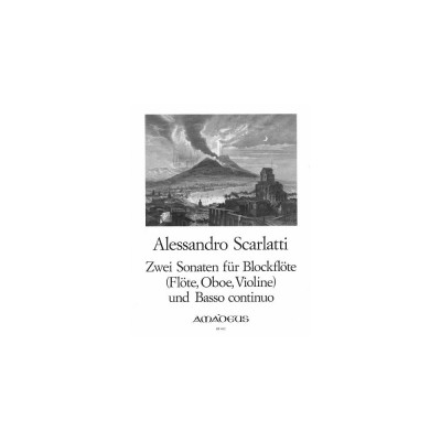 Scarlatti Alessandro - 2 Sonaten fur Altblockfloten und Basso Continuo