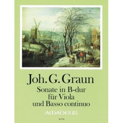 GRAUN J.G. - SONATA B-DUR - ALTO & PIANO