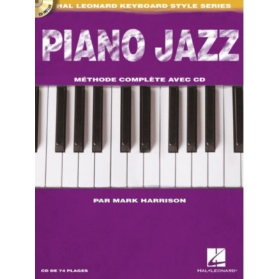 HAL LEONARD Harrison Mark - Piano Jazz + CD - Edition Francaise