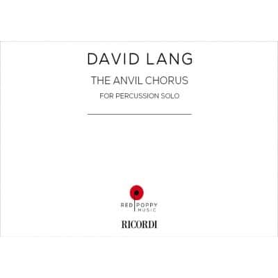 LANG DAVID - ANVIL CHORUS - PERCUSSION