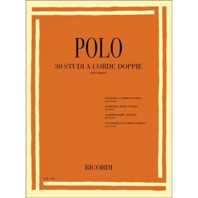 POLO E. - 30 STUDI A CORDE DOPPIE - VIOLON