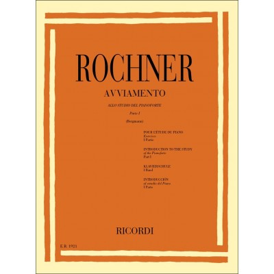 RICORDI Rochner Oscar - Avviamento Pour L