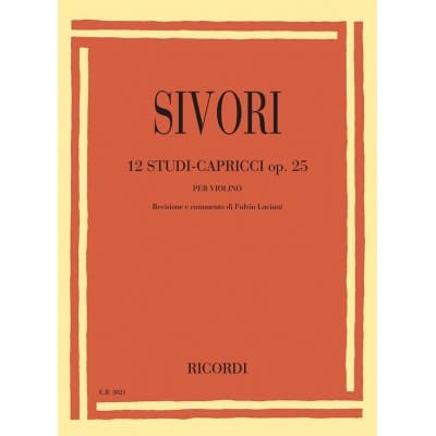  Sivori Camillo - 12 Etudes Caprices Op.25 - Violon