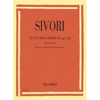 SIVORI CAMILLO - 12 STUDI-CAPRICCI OP.25 - VIOLON