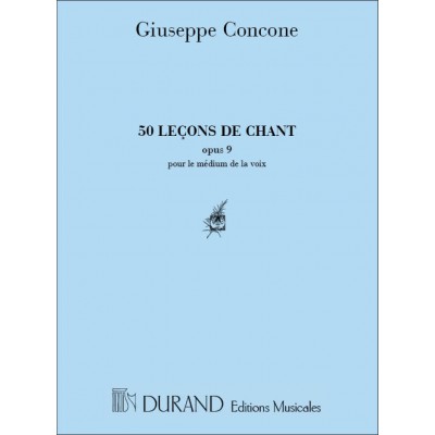  Concone - 50 Lecons Op 9  - Chant Et Piano