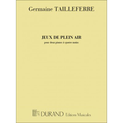 DURAND TAILLEFERRE - JEUX PLEIN AIR - 2 PIANOS