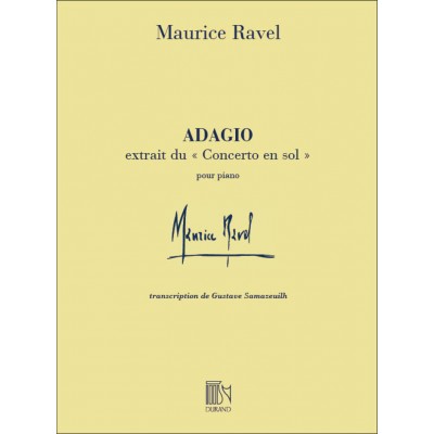 RAVEL M. - ADAGIO - PIANO