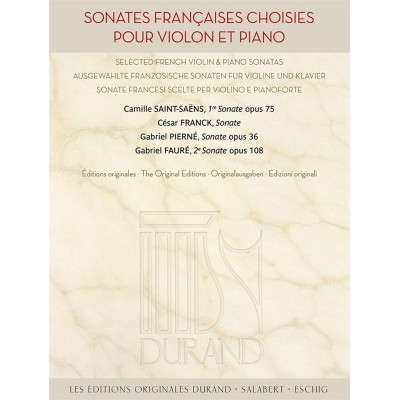 SONATES CHOISIES POUR VIOLON & PIANO