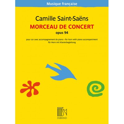 DURAND SAINT-saens C. - Morceau De Concert - Cor et Piano