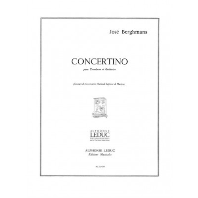 LEDUC Berghmans Jose - Concertino - Trombone & Piano