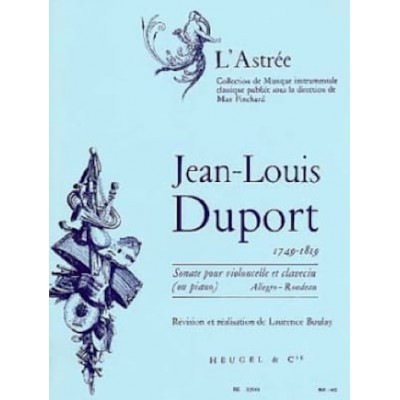 HEUGEL Duport Jean-Louis - Sonate en Ut pour Violoncelle & Piano