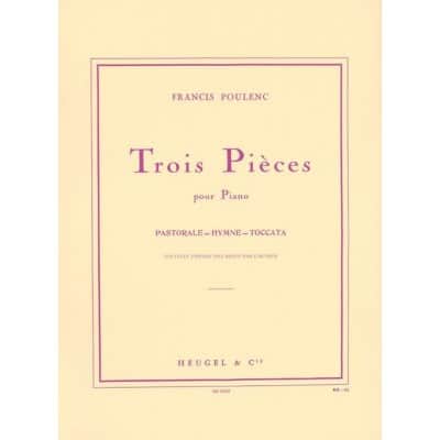POULENC F. - TROIS PIECES - PIANO 