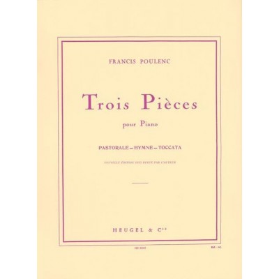 Poulenc F. - Trois Pieces - Piano