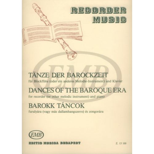 Dances Of The Baroque Era - Flute A Bec, Piano