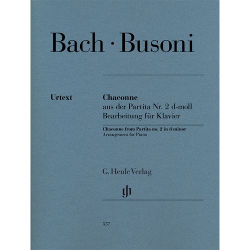  Bach J.s. / Busoni F. - Chaconne From Partita N°2 D Minor - Piano