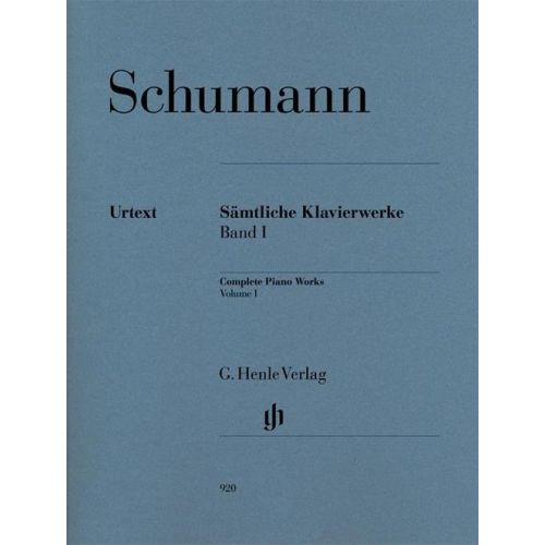 SCHUMANN R. - COMPLETE PIANO WORKS VOLUME I 