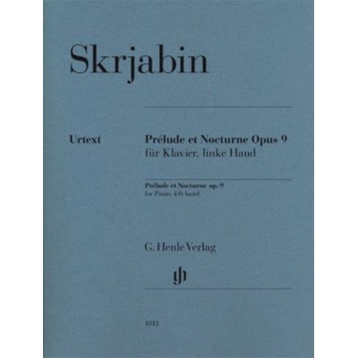 SKRJABIN A. - PRELUDE & NOCTURNE OP.9 - PIANO
