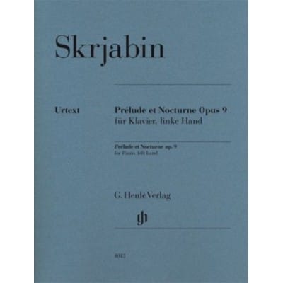 SKRJABIN A. - PRELUDE & NOCTURNE OP.9 - PIANO