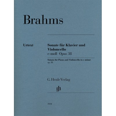  Brahms J. - Sonata E Minor Op.38 - Violoncelle Et Piano 