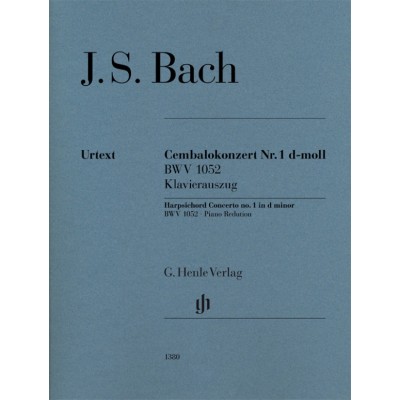 BACH J.S. - CEMBALOKONZERT NN°1 BWV 1052 - KLAVIERAUSZUG