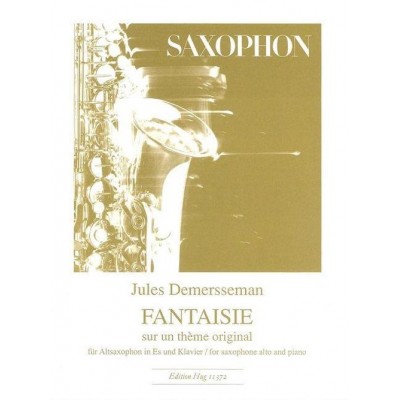 DEMERSSEMAN J. - FANTAISIE SUR UN THEME ORIGINAL - SAXOPHONE ALTO ET PIANO 