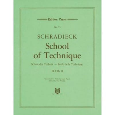 MUSIKVERLAG CRANZ SCHRADIECK - ECOLE DE LA TECHNIQUE POUR ALTO VOL.2